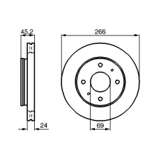 0 986 478 339 BOSCH Тормозной диск