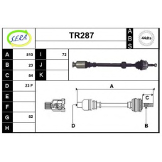 TR287 SERA Приводной вал