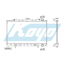 PA020539 KOYO P-tank corrugate-fin ass'y