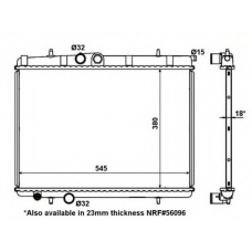 56095 NRF Радиатор, охлаждение двигателя