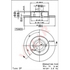 628.1735 VILLAR Тормозной диск