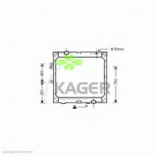 31-2642 KAGER Радиатор, охлаждение двигателя