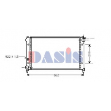 330020N AKS DASIS Радиатор, охлаждение двигателя