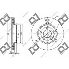 BD1303 DJ PARTS Тормозной диск