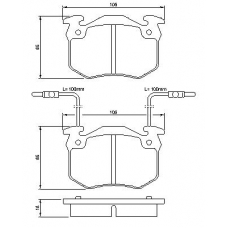 0 986 466 311 BOSCH Комплект тормозных колодок, дисковый тормоз