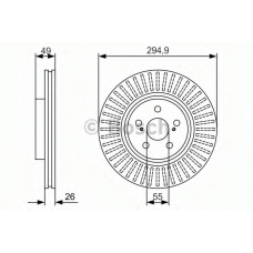 0 986 479 986 BOSCH Тормозной диск