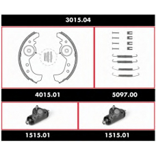 3015.04 ROADHOUSE Комплект тормозов, барабанный тормозной механизм