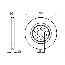 0 986 478 454 BOSCH Тормозной диск