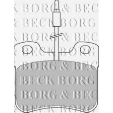 BBP1055 BORG & BECK Комплект тормозных колодок, дисковый тормоз