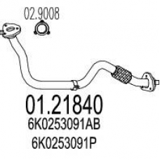01.21840 MTS Труба выхлопного газа