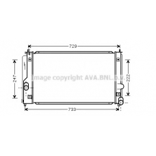 TO2295 AVA Радиатор, охлаждение двигателя