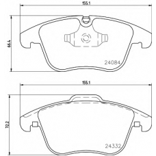 8DB 355 013-731 HELLA PAGID Комплект тормозных колодок, дисковый тормоз