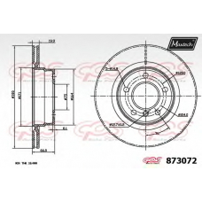 873072.6980 MAXTECH Тормозной диск