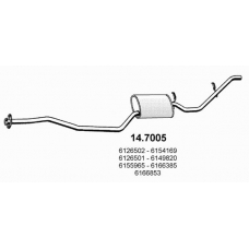 14.7005 ASSO Глушитель выхлопных газов конечный