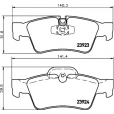8DB 355 011-421 HELLA Комплект тормозных колодок, дисковый тормоз