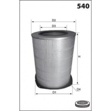 FA3116 MECAFILTER Воздушный фильтр