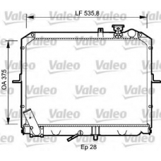 734953 VALEO Радиатор, охлаждение двигателя