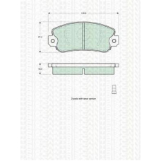 8110 15505 TRIDON Brake pads - front