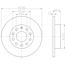 8DD 355 109-631 HELLA PAGID Тормозной диск