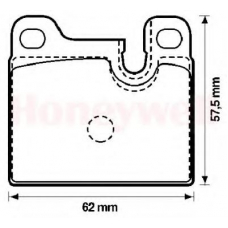 571488B BENDIX Комплект тормозных колодок, дисковый тормоз