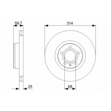 0 986 479 301 BOSCH Тормозной диск