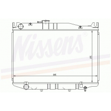 64821 NISSENS Радиатор, охлаждение двигателя