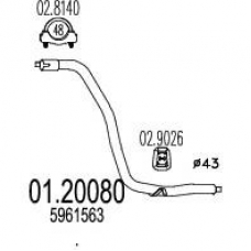 01.20080 MTS Труба выхлопного газа