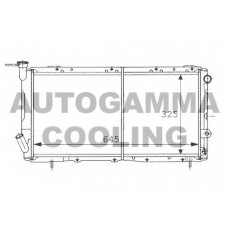 100971 AUTOGAMMA Радиатор, охлаждение двигателя