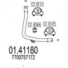 01.41180 MTS Труба выхлопного газа