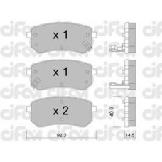 822-815-0 CIFAM Комплект тормозных колодок, дисковый тормоз