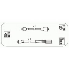 FAS6 JANMOR Комплект проводов зажигания