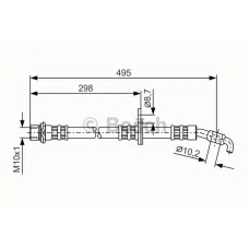 1 987 476 962 BOSCH Тормозной шланг