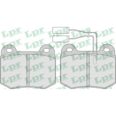 05P732 LPR Комплект тормозных колодок, дисковый тормоз