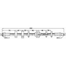 FBH6721 FIRST LINE Тормозной шланг