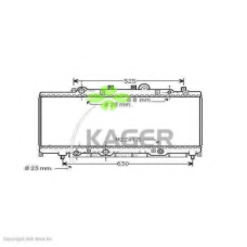 31-0569 KAGER Радиатор, охлаждение двигателя