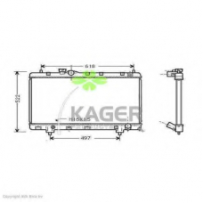 31-2873 KAGER Радиатор, охлаждение двигателя