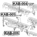 KAB-006 FEBEST Подвеска, рычаг независимой подвески колеса