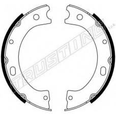067.191 TRUSTING Комплект тормозных колодок, стояночная тормозная с