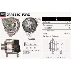 DRA9510 DELCO REMY Генератор