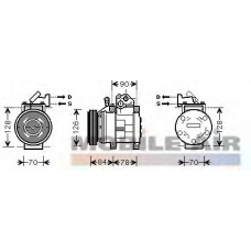 8300K052 VAN WEZEL Компрессор, кондиционер