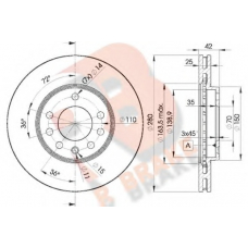 78RBD29060 R BRAKE Тормозной диск