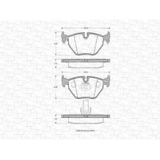 363702160415 MAGNETI MARELLI Комплект тормозных колодок, дисковый тормоз