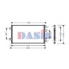 082006N AKS DASIS Конденсатор, кондиционер