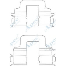 KIT1118 APEC Комплектующие, тормозные колодки