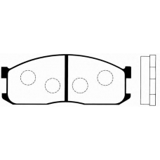 J PA-325AF JAPANPARTS Комплект тормозных колодок, дисковый тормоз