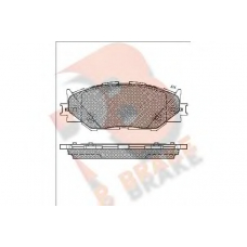 RB1750 R BRAKE Комплект тормозных колодок, дисковый тормоз