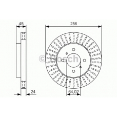 0 986 479 T55 BOSCH Тормозной диск