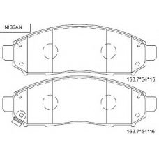 KD1775 ASIMCO Комплект тормозных колодок, дисковый тормоз