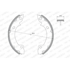 152-2379 WEEN Комплект тормозных колодок