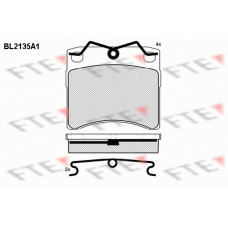 BL2135A1 FTE Комплект тормозных колодок, дисковый тормоз
